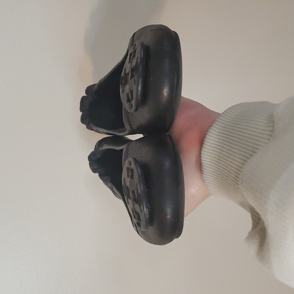 Tory Burch Black Leather Ballet Flats Size 8 Minimalist Preppy Office Attire - Picture 10 of 16